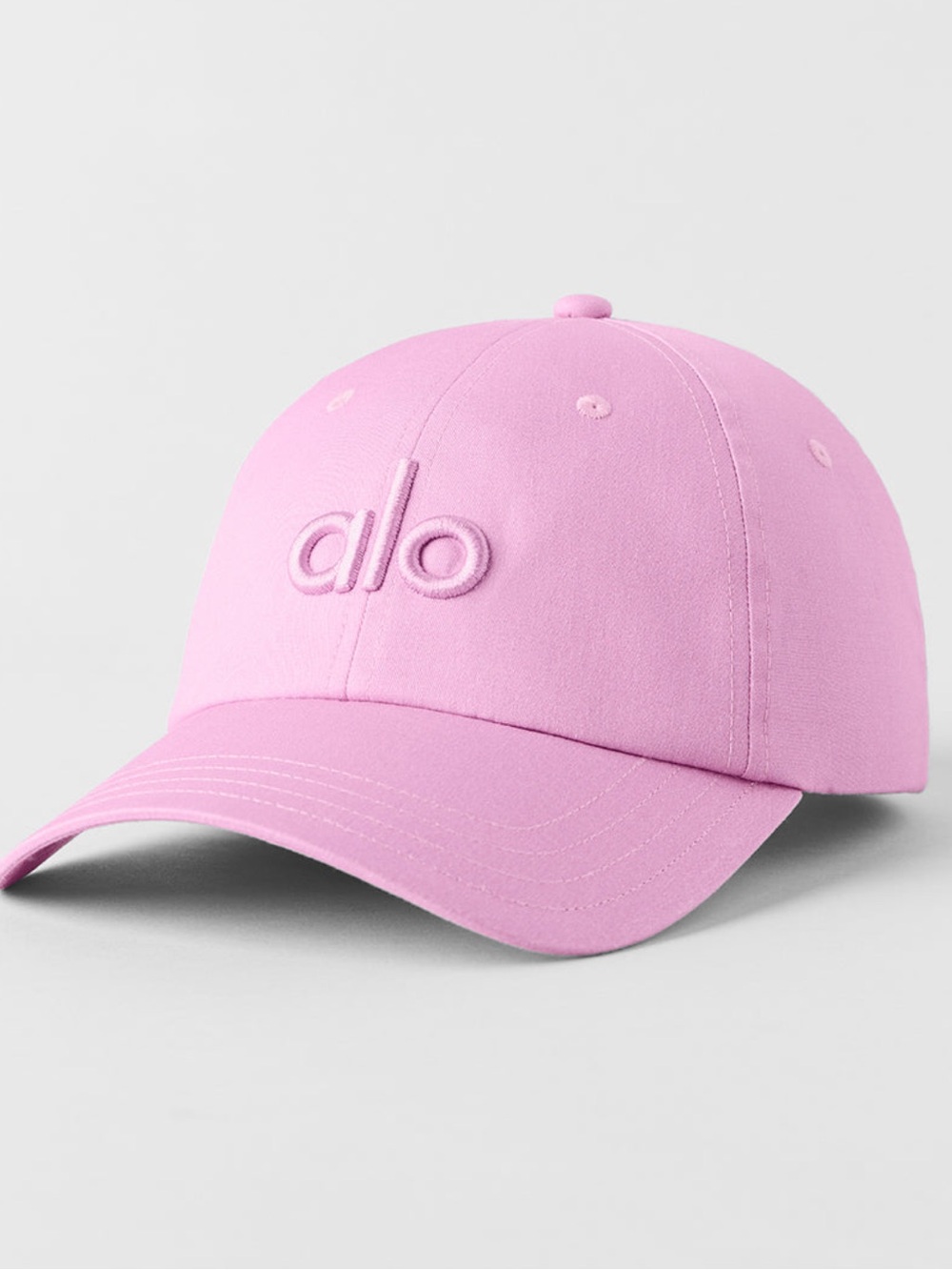 ALO Yoga Candy Heart Pink Embroidered Logo Baseball Cap BNWT